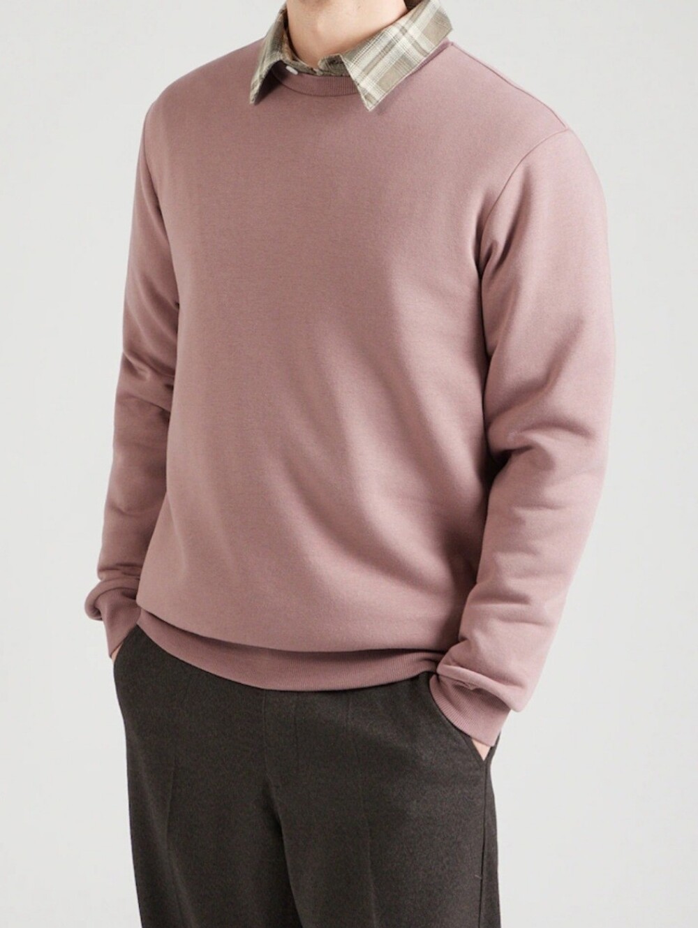 ONLY & SONS | Men's Crewneck Sweatshirt in Mauve, Size M